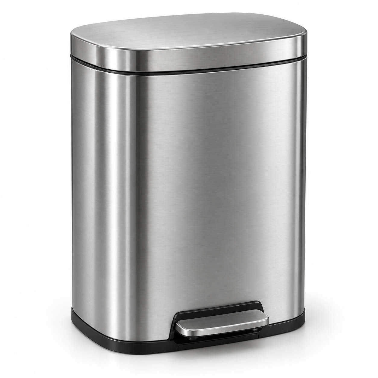 Stainless steel trash bin
